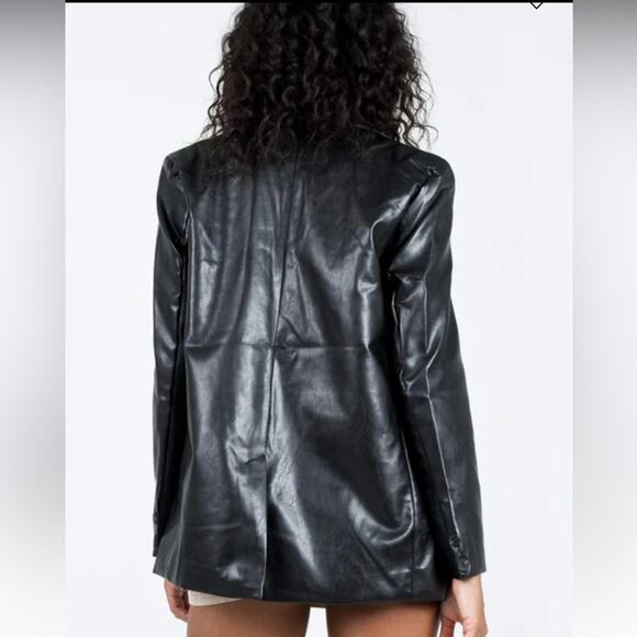 New Princess Polly Jocelyn leather blazer - Picture 5 of 11